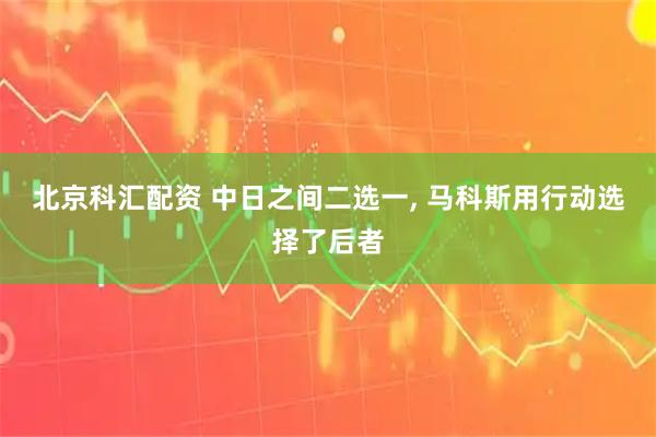 北京科汇配资 中日之间二选一, 马科斯用行动选择了后者